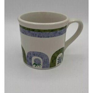 Arboretum Westwood Coffee‎ Cup Mug Vintage Westwood Heavy Floral Green Lavender